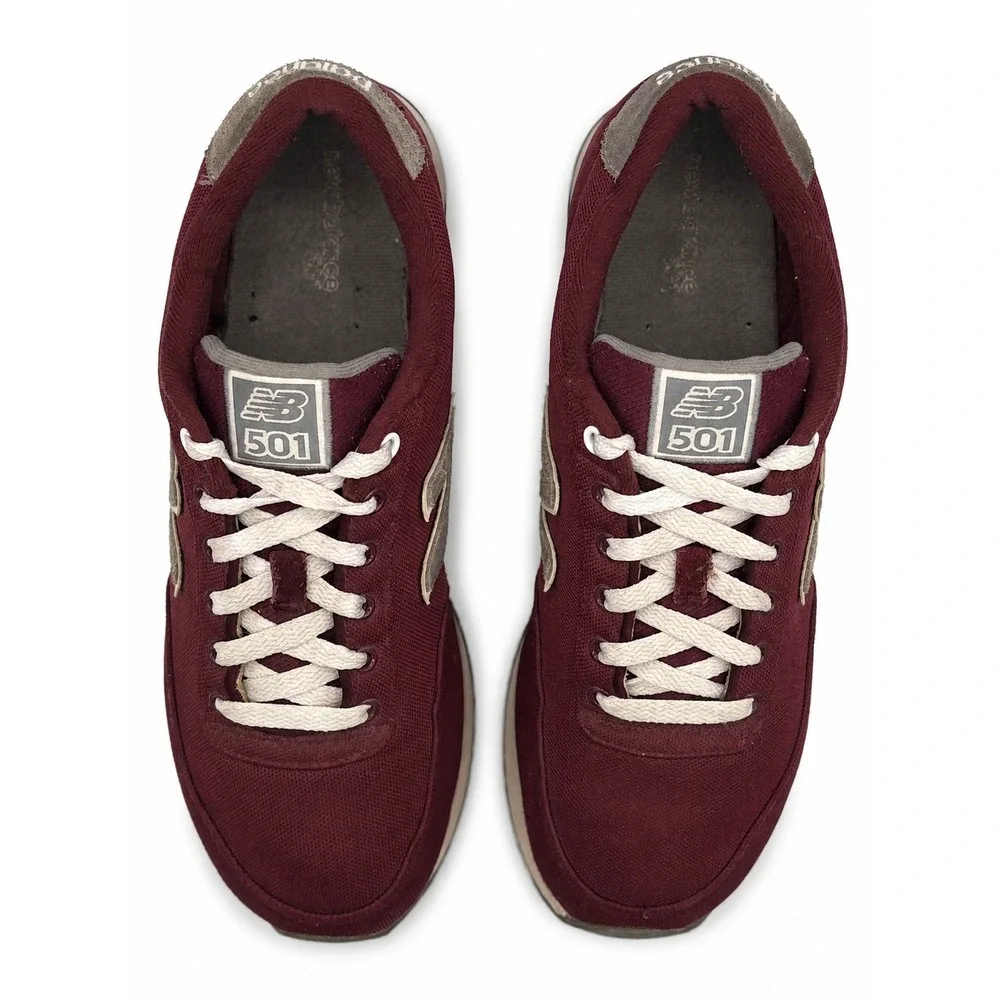 New Balance 501 Men's Size 10.5 D Burgundy Maroon Retro Running Shoes MZ501POY